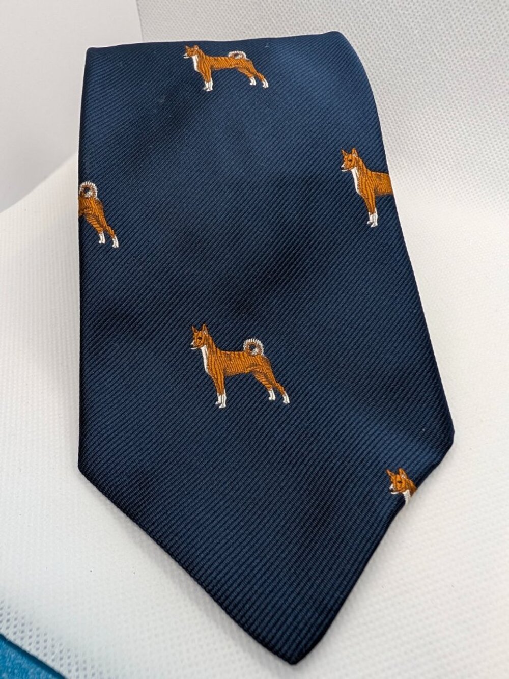 New Chipp Kennel Club BASENJI Woven Silk Tie